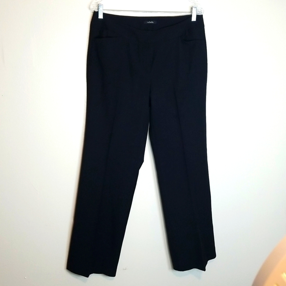 Rafaella Black Straight Leg Pants Size 8